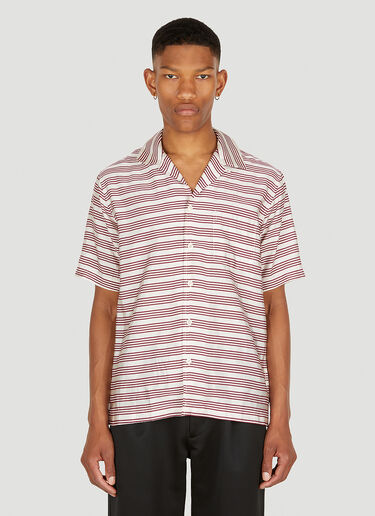 LN-CC® - Soulland: Orson Stripe Shirt - Red Soulland Orson Stripe Shirt Red sld0149007