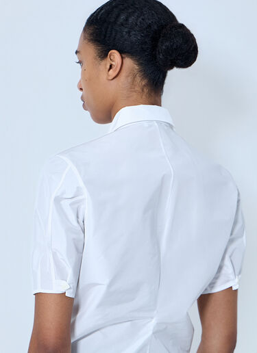 Jil Sander 短袖纯棉府绸衬衫 白色 jil0264032