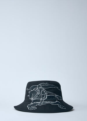 LN-CC® - Burberry: Logo Motif Bucket Hat - Black Burberry Logo Motif Bucket Hat Black bur0159050