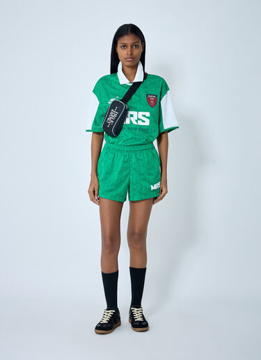 LN-CC® - Nike x Martine Rose: Logo Motif Polo Shirt - Green Nike x Martine Rose Logo Motif Polo Shirt Green nik0362104