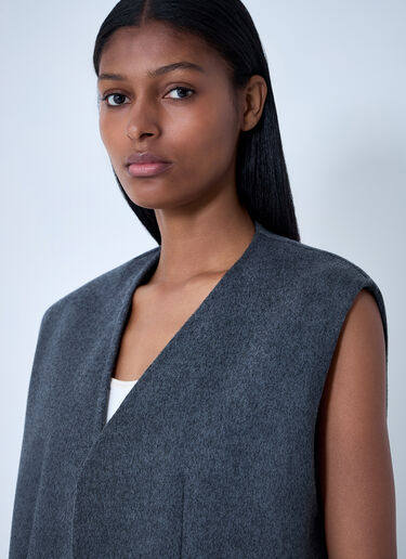 LN-CC® - Bottega Veneta: Double Face Wool Vest - Charcoal Bottega Veneta Double Face Wool Vest Charcoal bov0261009