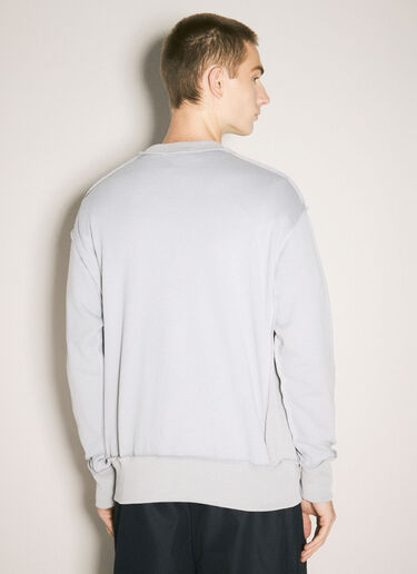 LN-CC® - Comme des Garçons Homme: 로고 자수 티셔츠 - 그레이 Comme des Garçons Homme 로고 자수 티셔츠 그레이 cdh0158013