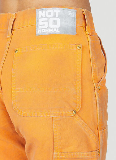 LN-CC® - NOTSONORMAL: Washed Working Shorts - Orange NOTSONORMAL Washed Working Shorts Orange nsm0351009