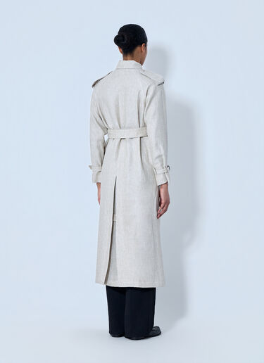 LN-CC® - Max Mara: Double-Breasted Trench Coat - Beige Max Mara Double-Breasted Trench Coat Beige max0264306