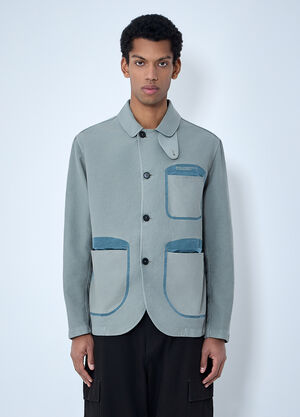 Massimo Osti Studio Contrast Pocket Work Jacket Grey mao0164005