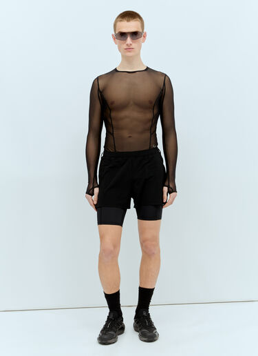 LN-CC® - RUNNING ORDER: Adasi 8 Double Liner Shorts - Black RUNNING ORDER Adasi 8 Double Liner Shorts Black run0356008