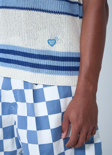 HUMAN MADE Striped Knit Top Blue hmd0161005