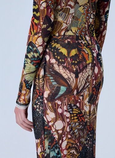 Jean Paul Gaultier Re-Edition The Yellow Butterfly Skirt 棕色 jpg0264023