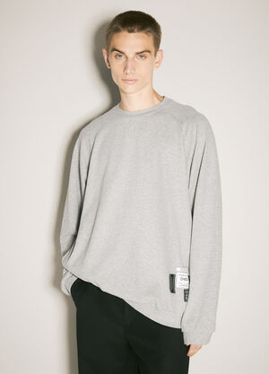 LN-CC® - Undercover: Logo Patch Sweatshirt - Grey Undercover Logo Patch Sweatshirt Grey und0156009