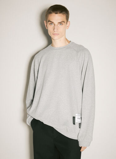 LN-CC® - Undercover: Logo Patch Sweatshirt - Grey Undercover Logo Patch Sweatshirt Grey und0156009