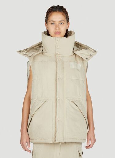 LN-CC® - Marc Jacobs: Oversized Puffer Gilet - Beige Marc Jacobs Oversized Puffer Gilet Beige mcj0251009