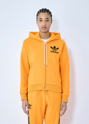 LN-CC® - adidas by Wales Bonner: Track Hooded Zip-Up Sweatshirt - Orange adidas by Wales Bonner Track Hooded Zip-Up Sweatshirt Orange awb0359015