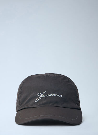 LN-CC® - Jacquemus: La Casquette Baluchon Nylon Cap - Brown Jacquemus La Casquette Baluchon Nylon Cap Brown jac0364002