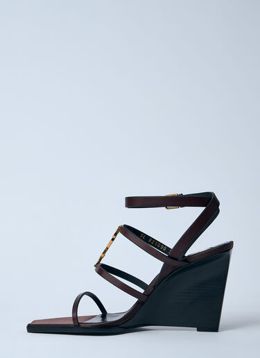 LN-CC® - Saint Laurent: Cassandre Wedges - Brown Saint Laurent Cassandre Wedges Brown sla0259024