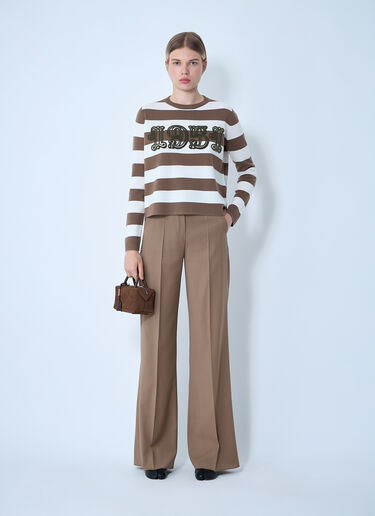 Max Mara Striped Sweater Brown max0261005