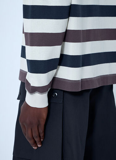 LN-CC® - Margaret Howell: Striped Crewneck Sweatshirt - Multicolor Margaret Howell Striped Crewneck Sweatshirt Multicolor mhl0164004