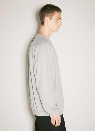 LN-CC® - Undercover: Logo Patch Sweatshirt - Grey Undercover Logo Patch Sweatshirt Grey und0156009