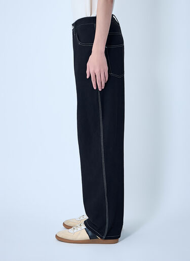 Story mfg. Poetry Canvas Wonky-Wear Pants Black str0163006