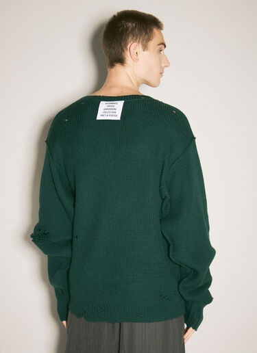 Vetements デストロイド セーター　 グリーン vet0158010