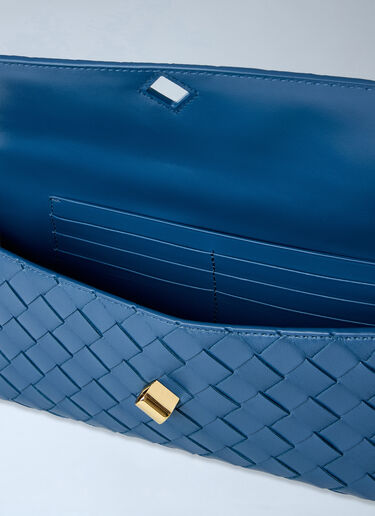 Bottega Veneta Long Andiamo Clutch Blue bov0264009