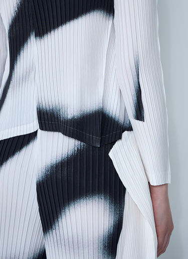 LN-CC® - Issey Miyake: Shadow Study Top - White Issey Miyake Shadow Study Top White ism0261005