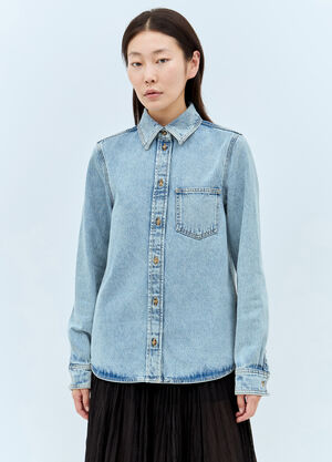LN-CC® - TOTEME: Petite Denim Shirt - Blue TOTEME Petite Denim Shirt Blue tot0257026