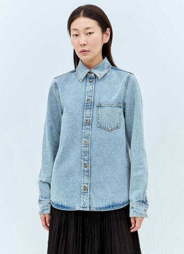 LN-CC® - TOTEME: Petite Denim Shirt - Blue TOTEME Petite Denim Shirt Blue tot0257026