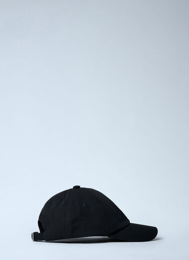 LN-CC® - Jacquemus: Logo Motif Baseball Cap - Black Jacquemus Logo Motif Baseball Cap Black jac0162023