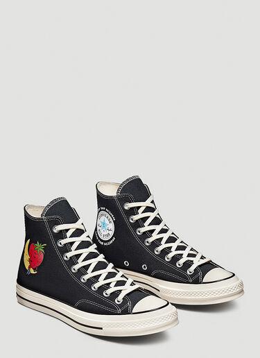 Sky High Farm x Converse ストロベリームーン チャック70スニーカー ブラック skc0349001
