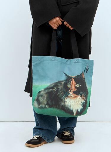 LN-CC® - JW Anderson: Graphic Canvas Tote Bag - Multicolour JW Anderson Graphic Canvas Tote Bag Multicolour jwa0257031