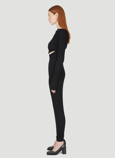 Wynn Hamlyn カットアウト モチーフ ドレス ブラック wyh0247004
