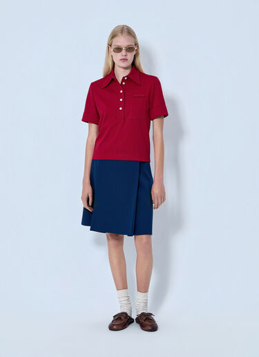 Miu Miu 针织马球衫 红色 miu0264106