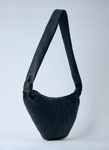 Lemaire Medium Croissant Crossbody Bag Black lem0358003