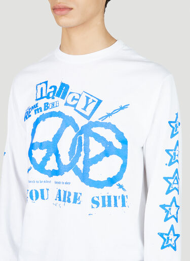 LN-CC® - Nancy: World Peace 长袖 T 恤 - 白色 Nancy World Peace 长袖 T 恤 白色 ncy0151004