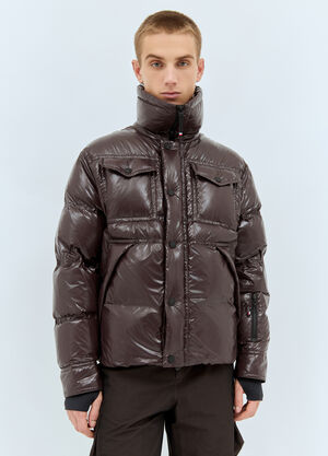 LN-CC® - Moncler Grenoble: Tecka Shirt Jacket - Brown Moncler Grenoble Tecka Shirt Jacket Brown mog0158005