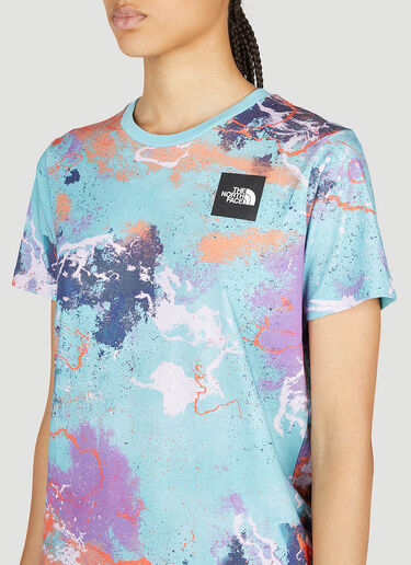 LN-CC® - The North Face: 스플래터드 티셔츠 - 블루 The North Face 스플래터드 티셔츠 블루 tnf0252046