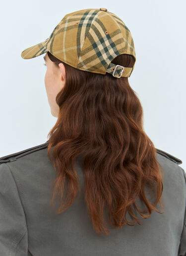 Burberry 格纹棉质棒球帽 棕色 bur0358002