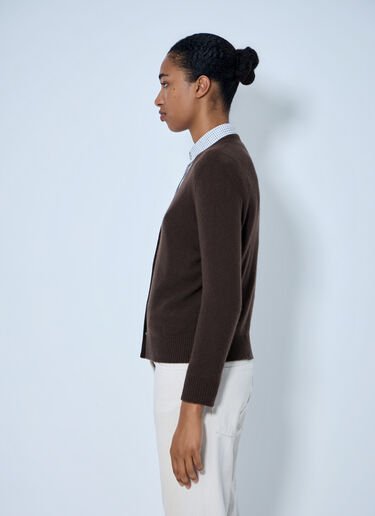 The Row Ovidia Cardigan Brown row0265004