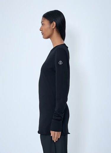 LN-CC® - Moncler + Rick Owens: ガーダーズ Tシャツ - ブラック Moncler + Rick Owens ガーダーズ Tシャツ ブラック mcs0363017
