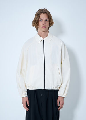 Jacquemus Zip-Front Jacket White jac0164015