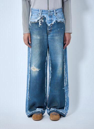 LN-CC® - Acne Studios: Trompe-L'Oeil Jeans - Blue Acne Studios Trompe-L'Oeil Jeans Blue acn0364045