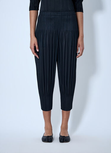Pleats Please Issey Miyake 褶裥九分裤 黑色 plp0264003