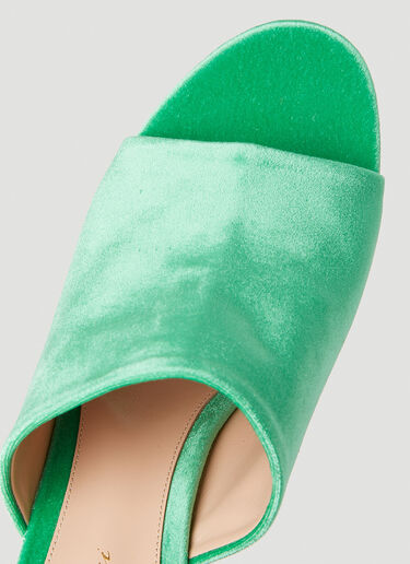 LN-CC® - Gianvito Rossi: Holly High Heel Mules - Green Gianvito Rossi Holly High Heel Mules Green gia0251014