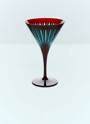 LN-CC® - L'Objet: Set Of Four Prism Martini Glasses - Burgundy L'Objet Set Of Four Prism Martini Glasses Burgundy wps0691631