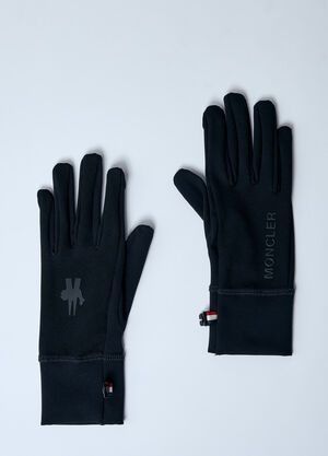 Moncler Grenoble Touch Screen Jersey Gloves Black mog0259004