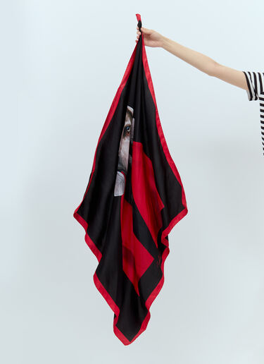 LN-CC® - Max Mara: Printed Silk Scarf - Red Max Mara Printed Silk Scarf Red max0257039