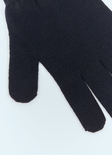 LN-CC® - Moncler: Wool Gloves - Navy Moncler Wool Gloves Navy mon0158032