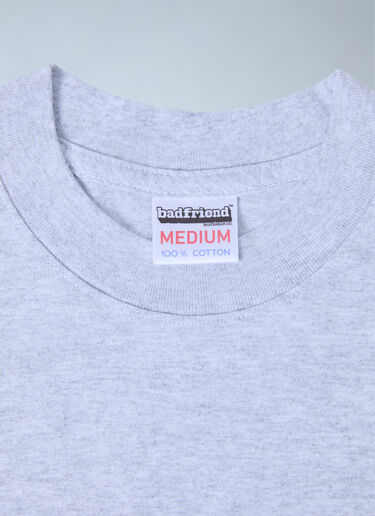 Badfriend Star Motif T-Shirt Grey bad0162007