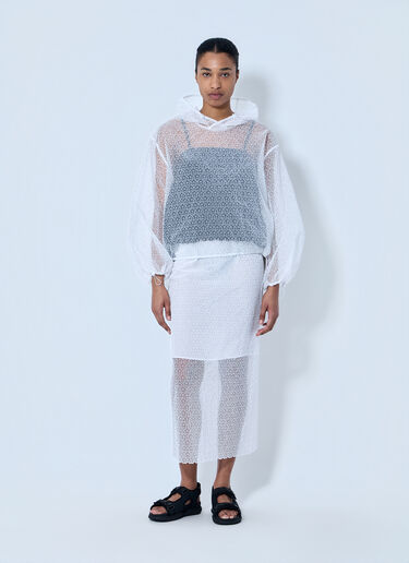 LN-CC® - Cecilie Bahnsen: CBshila Hoodie Windflower Top - White Cecilie Bahnsen CBshila Hoodie Windflower Top White cec0264004