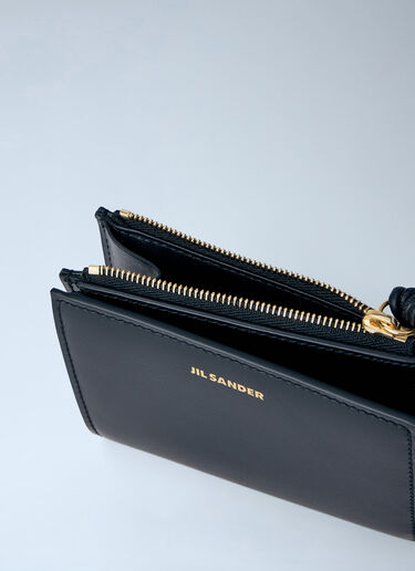LN-CC® - Jil Sander: Tangle Mini Wallet - Black Jil Sander Tangle Mini Wallet Black jil0264016